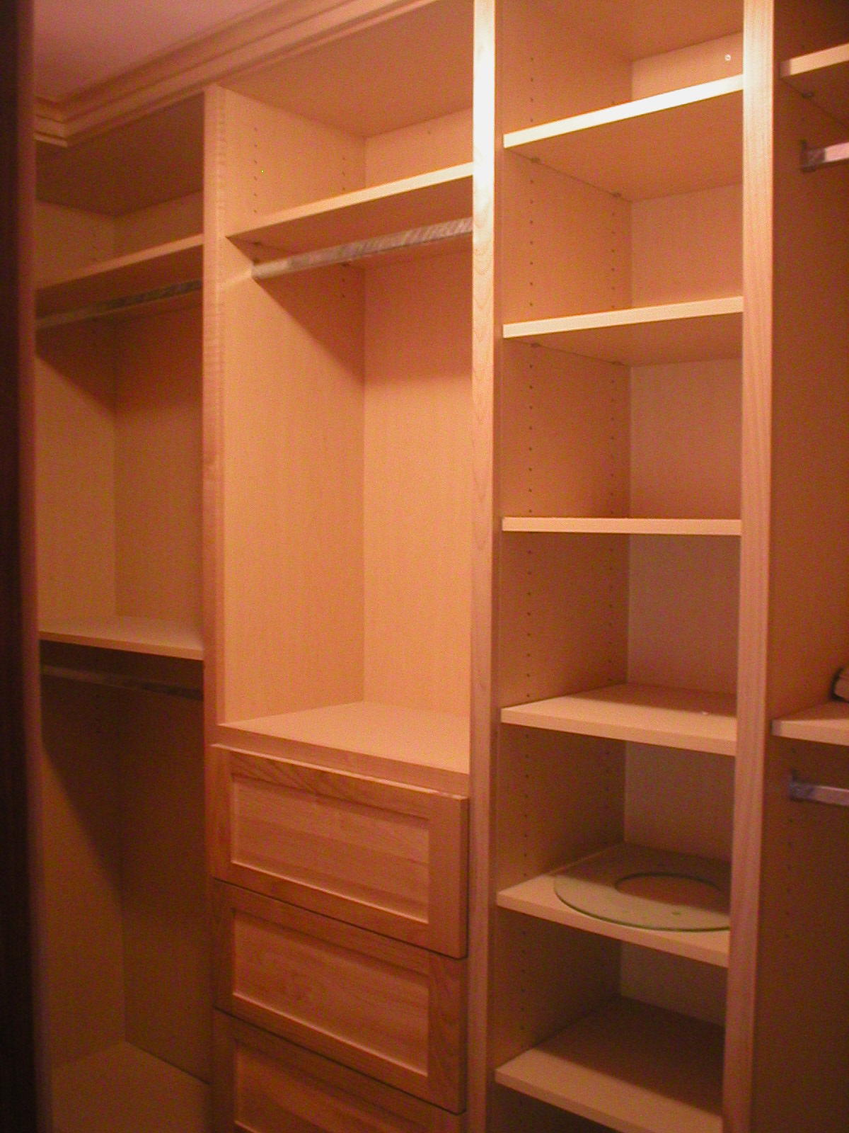 Recessed Maple Drawer Fronts