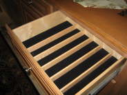 Velvet Lined Silverware Drawer